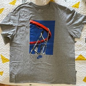 Nike Men’s Vintage Classic “Hoop” Graphic Tee T-shirt Gray XXL